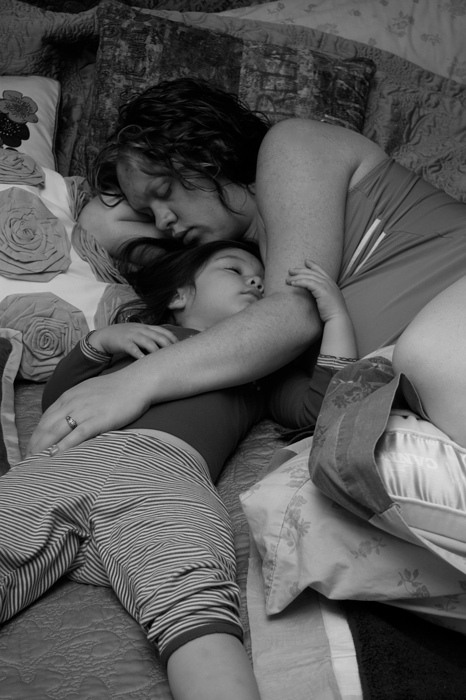 Haven and I napping